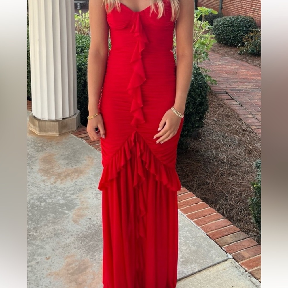 Elegant Red Evening Gown